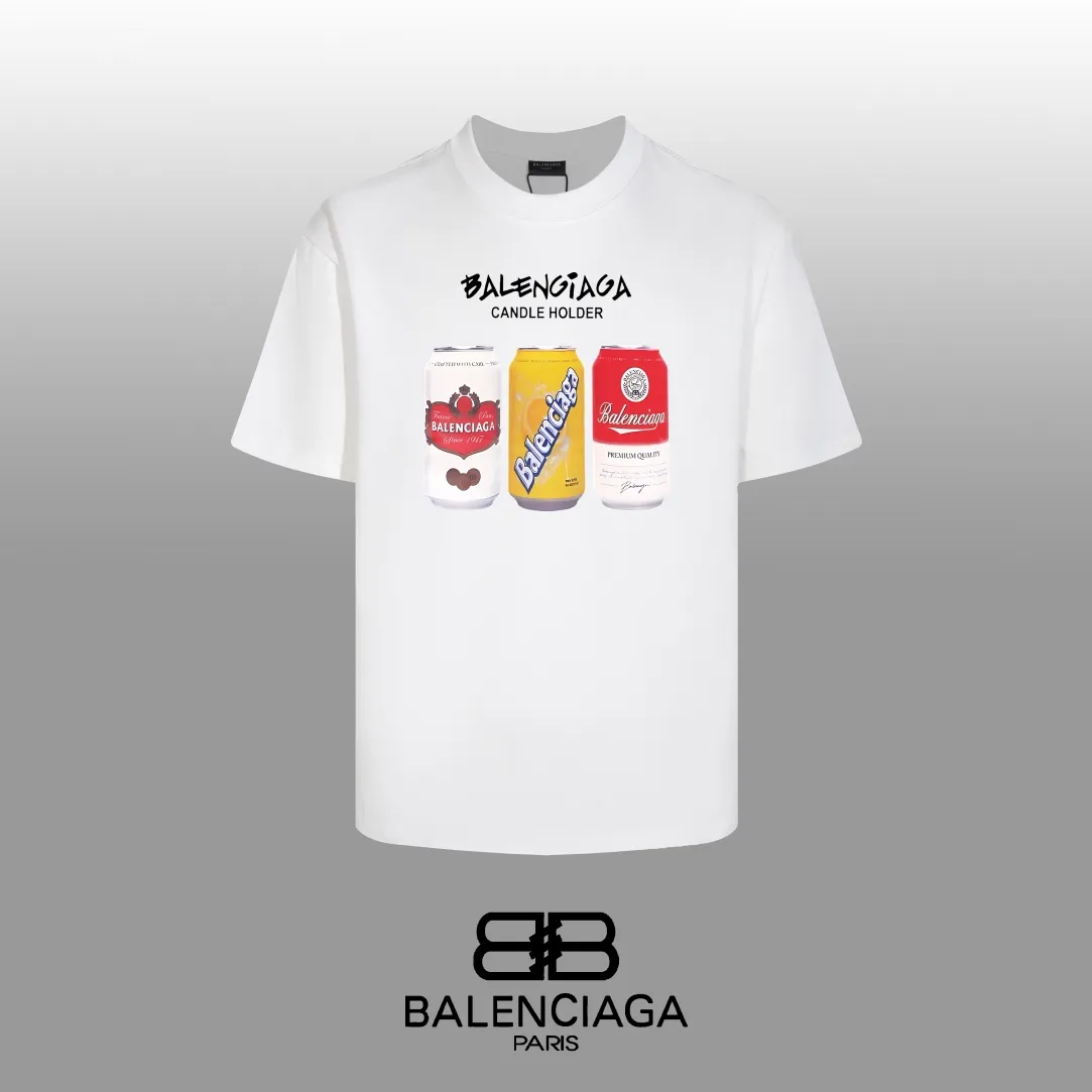 #「 Quality」 《BALENCIAGA 》24SS Classic T Quality - 2 - os 220 -26 280g - 300g 1×1 - Quality ：Black White